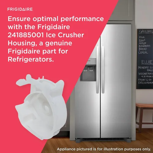 Miniatura 4 de Frigidaire 241885001 Carcasa de trituradora de hielo para refrigeradores, color blanco