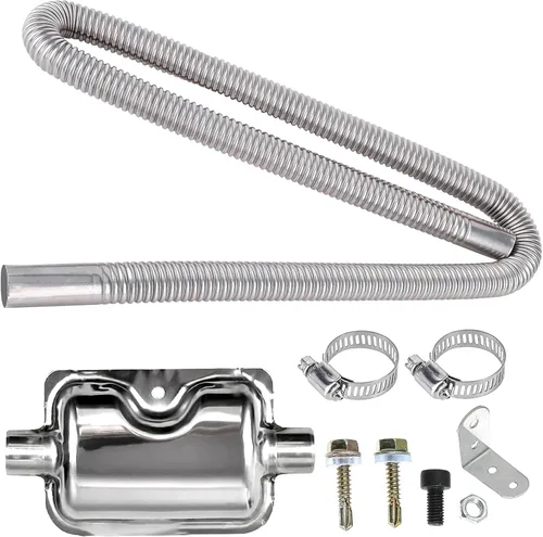 Tubo de escape interior de 1" para calentador de aire de estacionamiento, tubo de escape de 150cm de acero inoxidable, tanque de combustible,