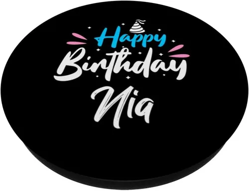 Miniatura 2 de Feliz cumpleaños Nia PopSockets intercambiables PopGrip
