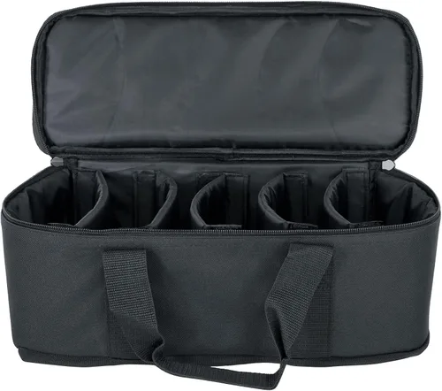 Miniatura 4 de Rockville MINI RF BAG - Funda de transporte para 5 luces MINI RF o IR, interior acolchado, divisores ajustables, perfecto para transporte