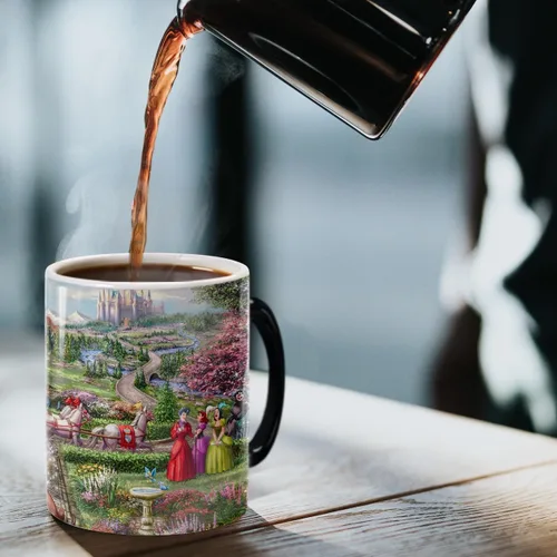 Miniatura 7 de Morphing Mugs Disney – Cenicienta Happily Ever After – Thomas Kinkade Studios – Una taza de cerámica que cambia de color de 11 onzas – Imagen