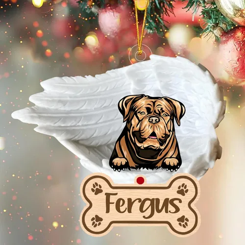 Miniatura 99 de Adorno de perro afgano de 1 ángel, adorno acrílico 2D personalizado conmemorativo para perros, regalo por pérdida de mascotas, regalo