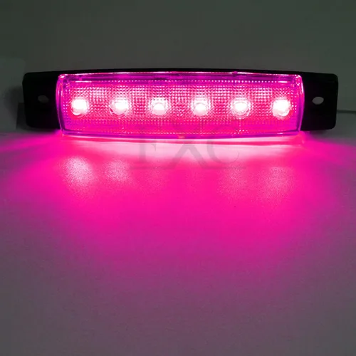 Miniatura 3 de FXC 10x 6 luces LED indicadoras laterales de gálibo para camión, autobús, remolque, luz interior impermeable para barco, luz de popa de cubierta
