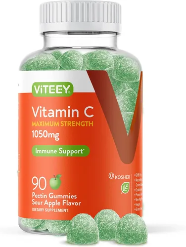 Miniatura 6 de Viteey - Gomitas masticables de vitamina C para adultos, 700 mg de fuerza extra Suplemento de apoyo inmunológico - Vegano, sin gluten - 60