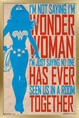 Miniatura 15 de Trends International DC Comics - Póster de pared de identidad secreta, Mujer Maravilla, 22.375 x 34 pulgadas, versión enmarcada en negro Versión