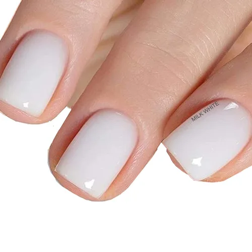 15ml de esmalte de uñas en gel UV/LED, esmalte de uñas en gel blanco lechoso nude, esmalte de uñas en gel blanco lechoso translúcido, color de D1
