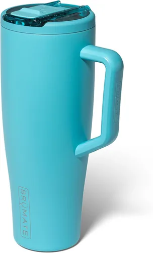 Miniatura 9 de BrüMate Era Flip - Vaso de 30 onzas con tapa con pajilla cubierta 100 % a prueba de fugas, popote higiénico cubierto, botella de agua de acero
