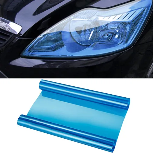 Miniatura 13 de Película de tinte autoadhesiva para luces de automóvil de 11.88×48 pulgadas, película de tinte para luz de freno, faro, luz trasera, luz antiniebla