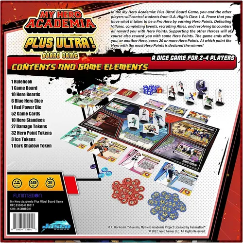 Miniatura 4 de My Hero Academia Plus Ultra Board - Juego de estrategia para adultos y adolescentes, a partir de 14 años, 2 a 4 jugadores, tiempo de juego promedio