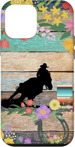Miniatura 16 de Cute Serape Spring Flower Rodeo Western Horse Barrel Racing Case for iPhone 17