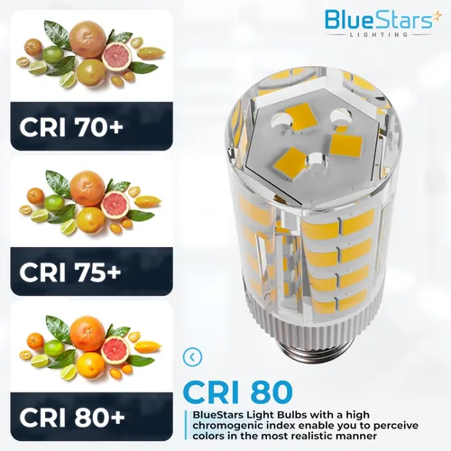 Miniatura 5 de BlueStars WE05X20431 Bombilla LED para tambor de secadora 3.5W 120V E12 Base de candelabro 3000K blanco cálido - Para GE Whirlpool Kenmore