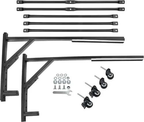 A-Premium Carrito de almacenamiento rígido negro con cubierta antipolvo compatible con Chevrolet Corvette Porsche 911 Boxster Mercedes-Benz SL320