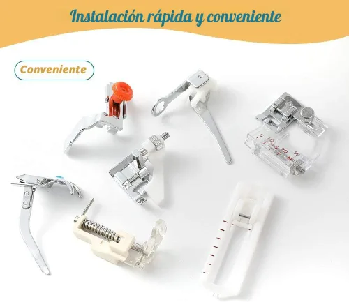 Miniatura 7 de Aiskaer Juego de 48 pies prensatelas para máquina de coser para hermano, Babylock, cantante, Janome, Elna, Toyota, nuevo hogar, simplicidad, Kenmore