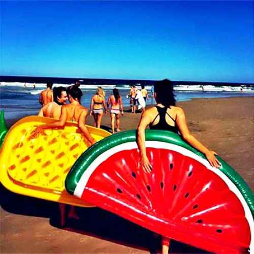 Miniatura 5 de Flotador gigante para piscina, juguetes de agua, sandía, piña, cactus, inflable, playa, anillo de natación, salón, fruta, colchón de aire