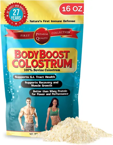 Miniatura 12 de BodyBoost Calostro instantáneo, 100% calostro bovino, suplemento de refuerzo inmunológico con inmunoglobulina y lactoferrina, súper alimento