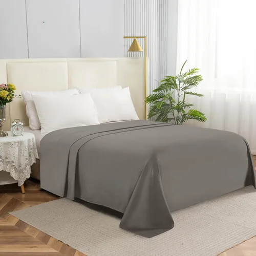 Miniatura 22 de Elegant Comfort Sábana encimera de 1 pieza de calidad hotelera, lujosa y suave, 1500 hilos, calidad egipcia, resistente a arrugas, manchas