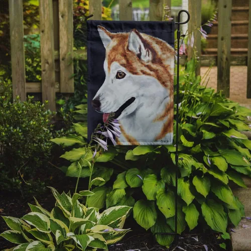 Miniatura 2 de Caroline's Treasures AMB1043GF Bandera de jardín de Husky siberiano para buzón, bandera decorativa para patio exterior, patio, obras de arte