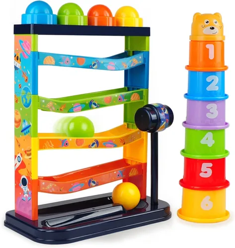 YVV Pound a Ball para niños pequeños y niñas, juguete educativo educativo de aprendizaje, juguetes de actividad, juguete de ejercicio para niños,