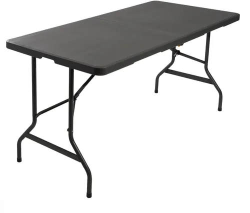 Miniatura 5 de Iceberg IndestrucTable Too - Mesa plegable biplegable, interior/exterior, grado comercial, carbón, 60 pulgadas de ancho x 30 pulgadas de profundidad