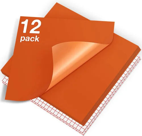 Miniatura 32 de Vinilo para Cricut – Juego de hojas de vinilo adhesivas permanentes – Hojas de vinilo de 12 x 12 pulgadas / 30.48 x 30.48 cm. y hojas de cinta