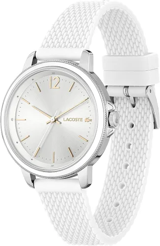 Miniatura 2 de Lacoste Reloj de cuarzo de acero inoxidable para mujer con correa de silicona blanco 17 Modelo 2001197 Blanco Reloj de cuarzo