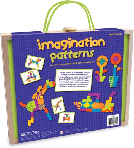 Miniatura 8 de MindWare Patrones de imaginación: juego creativo y magnético con formas estampadas