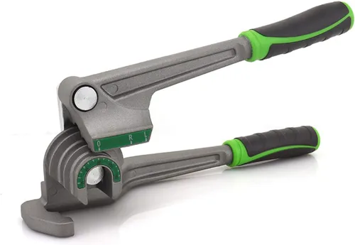 Dobladora de tubos de 1/4 ", 5/16", 3/8" (6/8/0.394 in) O.D. Dobladora de tubos 3 en 1 Dobladora de tubos de aluminio y cobre HVAC de 180 °