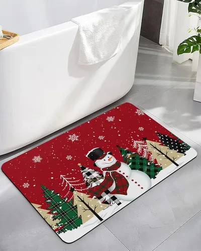 Miniatura 10 de Alfombra de baño Shabby Chic con diseño de calabazas, antideslizante, de secado rápido y absorbente, de tierra de diatomeas, para cocina, sala