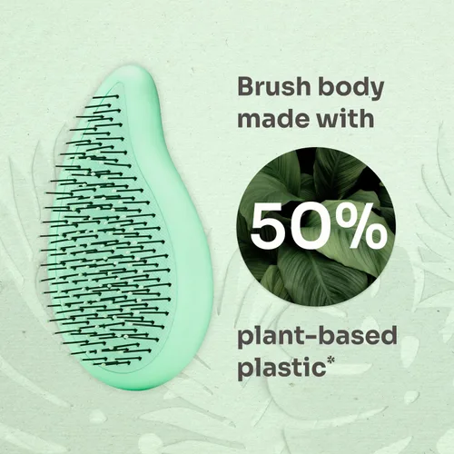Miniatura 5 de Wet Brush Go Green - Cepillo de mano desenredante con aceite de árbol de té, cerdas ultrasuaves sin dolor que se deslizan por los enredos, protege