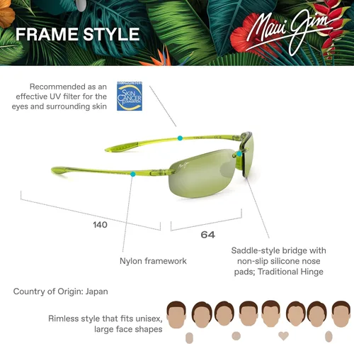 Miniatura 36 de Maui Jim Gafas de sol rectangulares Hookipa