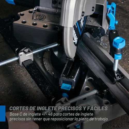 Miniatura 3 de Sierra de corte y medición EVOLUTION S14MCS de 14" Sierra de corte de acero en frío Motor y hoja inteligente EVOMAX +3500 cortes Cortes sin