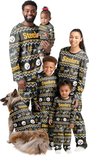 Miniatura 30 de FOCO NFL womens Nfl Team Ugly Pattern Matching Set Family Holiday Pajamas