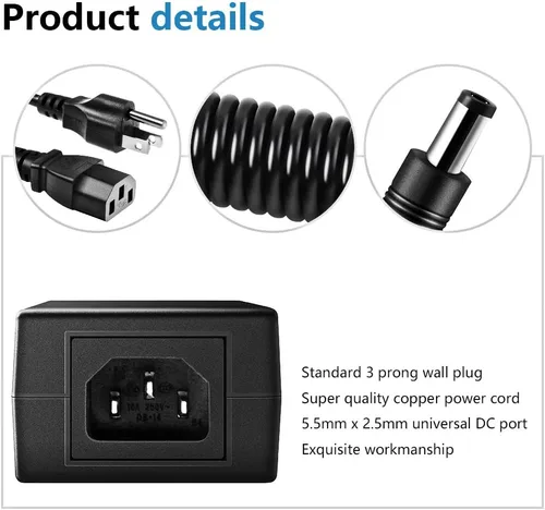 Miniatura 4 de SHNITPWR Convertidor de adaptador de fuente de alimentación de 12 V 6 A CA CC 100 V ~ 240 V CA a CC 12 voltios 6 amperios 72 W controlador LED