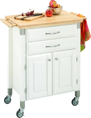 Miniatura 10 de Carrito para preparar y servir Dolly Madison, Madera Noble, Blanco Blanco hueso