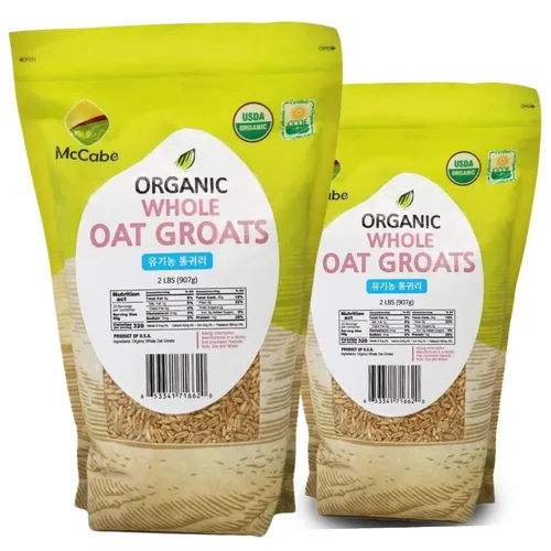 Miniatura 6 de McCabe Avena orgánica enrollada regular – Avena enrollada orgánica Rica en fibra y minerales Certificado USDA y CCOF Producto de Estados