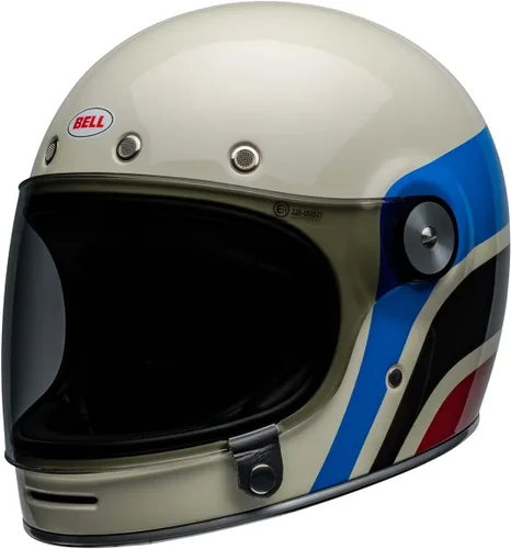 Bell Bullitt Casco (Speedway Gloss Vintage Blanco/Azul - S)