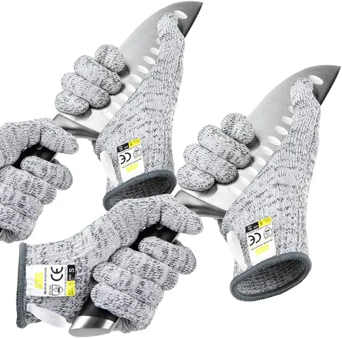 Miniatura 26 de Glove Station Guantes de corte ultra duraderos de la serie resistentes a los cortes, guantes de corte para chefs, barbacoa y cocina, protección