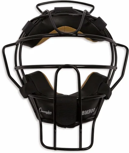 Miniatura 8 de Champion Sports Ultra Lightweight Umpire Face Mask – Baseball & Softball Umpire Equipment, Steel Frame, Leather Padding