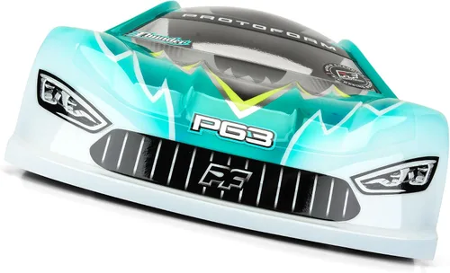 Miniatura 6 de Pro-line Racing PROTOform 1/10 P63 X-Lite 0.016 in Cuerpo transparente para 7.480 in TC PRM158015 Carrocerías de coche/camión Alas y calcomanías