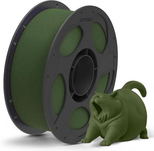 Miniatura 17 de ANYCUBIC Filamento PLA mate de 0.069 pulgadas, filamento PLA de impresión 3D de 0.069 pulgadas, precisión dimensional +/- 0.001 pulgadas, carrete