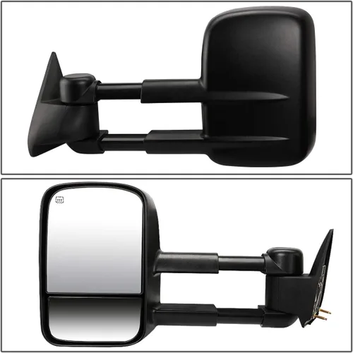 Miniatura 2 de DNA MOTORING TWM-021-T111-BK - Par de espejos laterales de remolque (lado del conductor y del pasajero), color negro