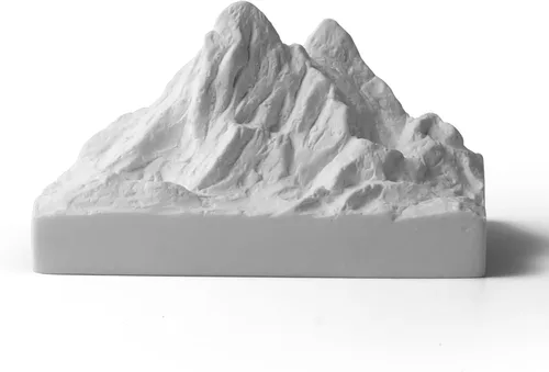 Miniatura 6 de TRANSGOOD Modelo de montaña en miniatura Alpes suizos Souvenir Yeso Suiza Artesanía Regalo Decoración del Hogar Colección Pisapeles