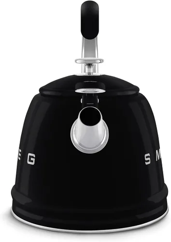 Miniatura 3 de Smeg Tetera silbante Retro para estufa – 2.4L (Negro)
