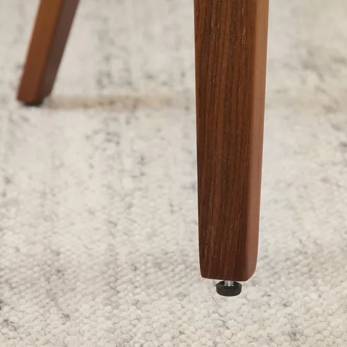 Miniatura 8 de Art Leon Sillas de comedor de mediados de siglo, sillas de comedor tapizadas de piel sintética, silla de cocina sin brazos con patas de madera