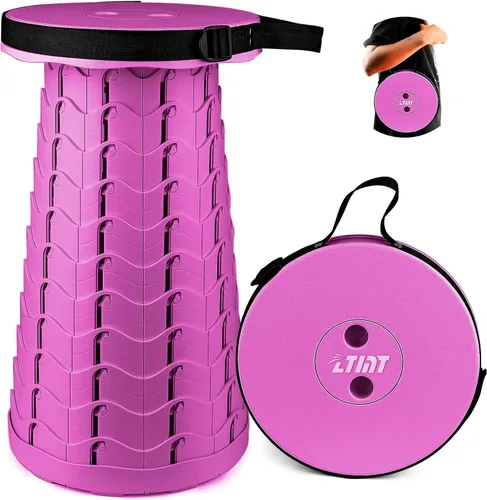 Miniatura 8 de FoldingStool colorido cuerpo taburete plegable portátil capacidad de carga máxima 397 libras, taburetes plegables telescópicos taburetes retráctiles