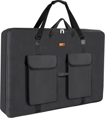 Miniatura 8 de TreochtFUN Art Portfolio - Funda de 24 x 36 pulgadas, bolsa de transporte de tela suave resistente al agua con bolsa y correa, carpeta A1