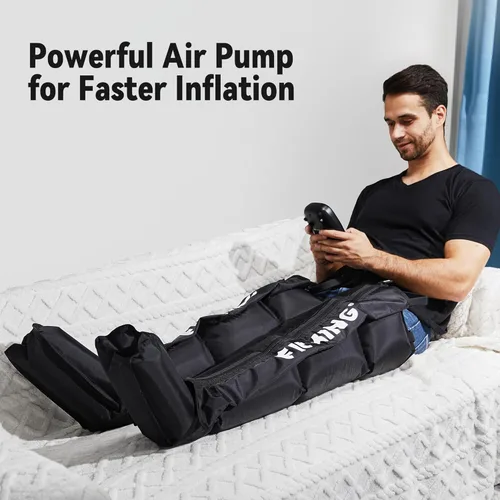 Miniatura 3 de FIT KING Sistema de recuperación con compresión de aire, presión dinámica para mejorar la circulación y recuperación rápida, botas de masaje