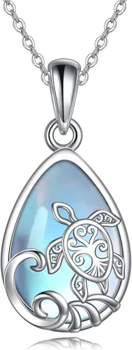 Miniatura 8 de ONEFINITY Collares de delfín de plata de ley 925 con dije de delfín de cristal, joyería del océano, regalos para el día de la madre para mujeres