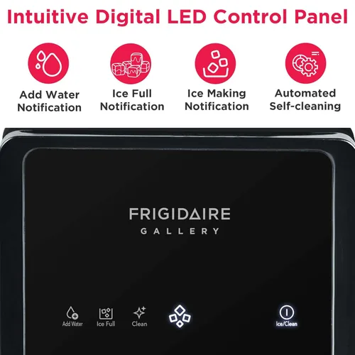 Miniatura 6 de FRIGIDAIRE Máquina de hielo de pepitas con pantalla táctil, máquina de hielo para encimera, máquina de hielo sónico con capacidad de 33 libras