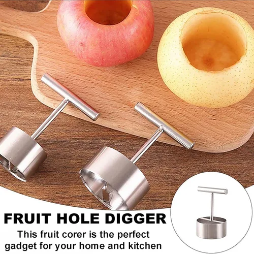 Miniatura 7 de Herramienta de cocina separador de núcleo de pera de manzana, removedor de núcleo de pera de manzana de acero inoxidable, removedor de picaduras